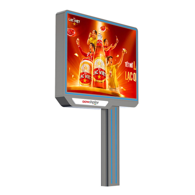 Özel p6 8000nits IP65 su geçirmez reklam ekranı HDMI ile dışarıda LED pano 4G sistemi