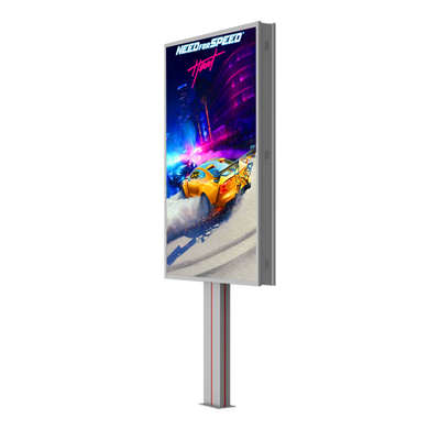 Kolay kurulum su geçirmez IP65 p6 8000nits çelik reklam panoları LED ekran açık hava led reklam panosu fiyatı