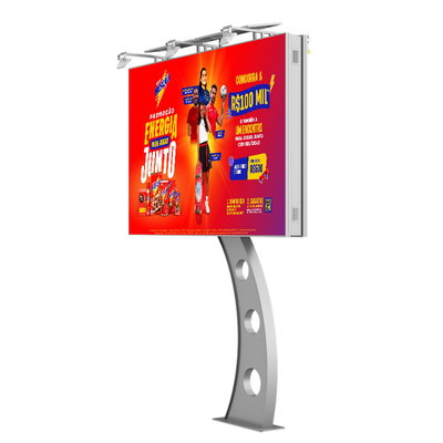 Kolay kurulum IP65 su geçirmez p6 8000nits çelik reklam dijital ekran led video duvarı