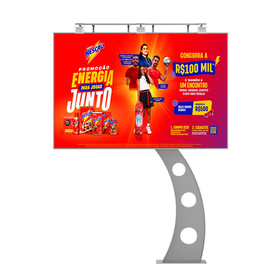 Kolay kurulum IP65 su geçirmez p6 8000nits çelik reklam dijital ekran led video duvarı