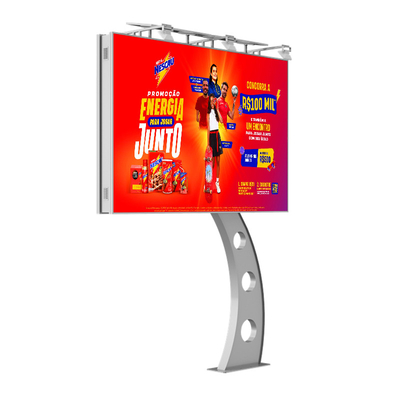 Kolay kurulum IP65 su geçirmez p6 8000nits çelik reklam dijital ekran led video duvarı