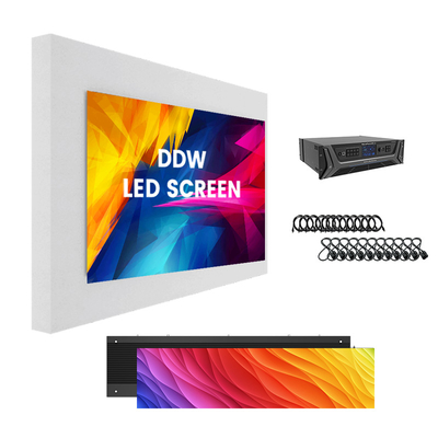P1.56 P1.95 P2.5 P2.6 P2.9 P3.91 LED Ekran - 500x250/750x250/1000x250mm Alüminyum Kabine, Yayın Stüdyoları ve Kurumsal Etkinlikler için 1200 nit