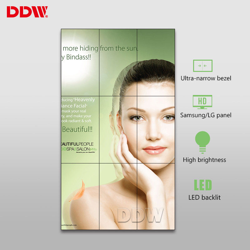 RS232 46 Video Wall Display 500 Nits Parlaklık Isı Dağılımı 819 BTU / H Max